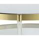 York 41 X 16 inch Brass Coffee Table